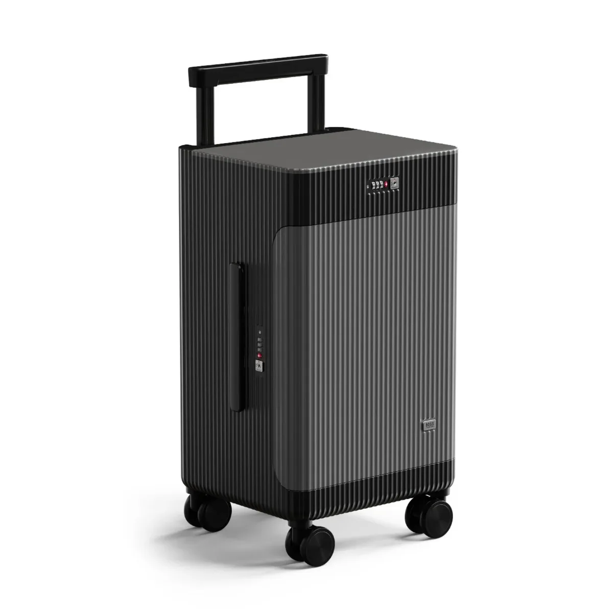 nouvelle valise à ouverture latérale, modèle ouvert, portable, pour voyages d'affaires, avec poignée large, 20 pouces - bagage à main (sans encombrement en soute)