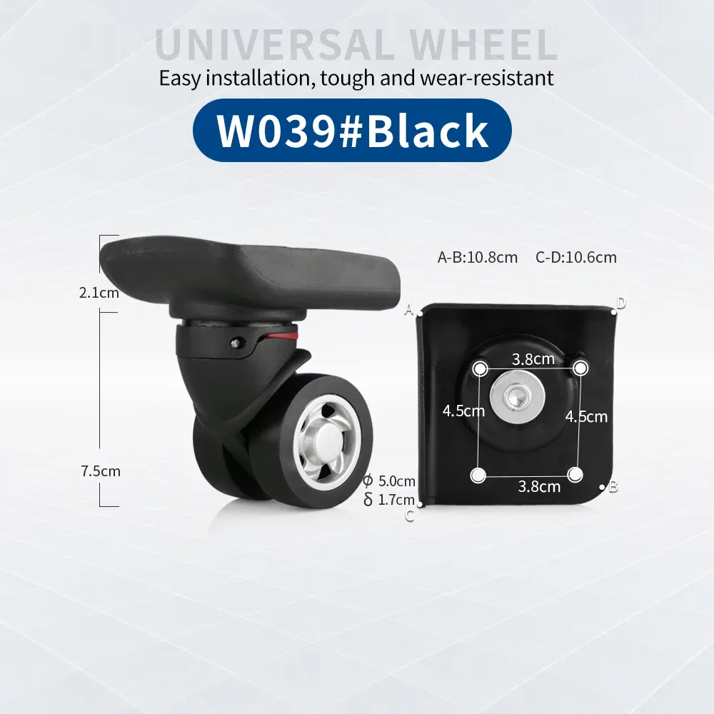 accessoires de roues pour valises, roues universelles pour bagages en cuir, roulettes pour valises à roulettes