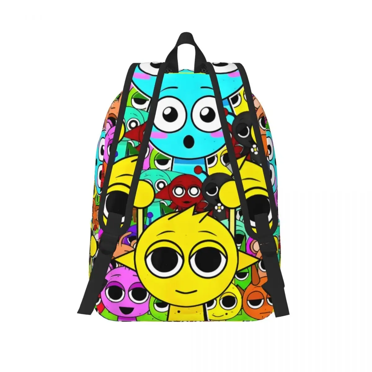 sacs à dos en toile sprunkis avec impression 3d personnalisée, sacs de voyage pour l'école et l'université, pour femmes et hommes, pour ordinateur portable de 15 pouces