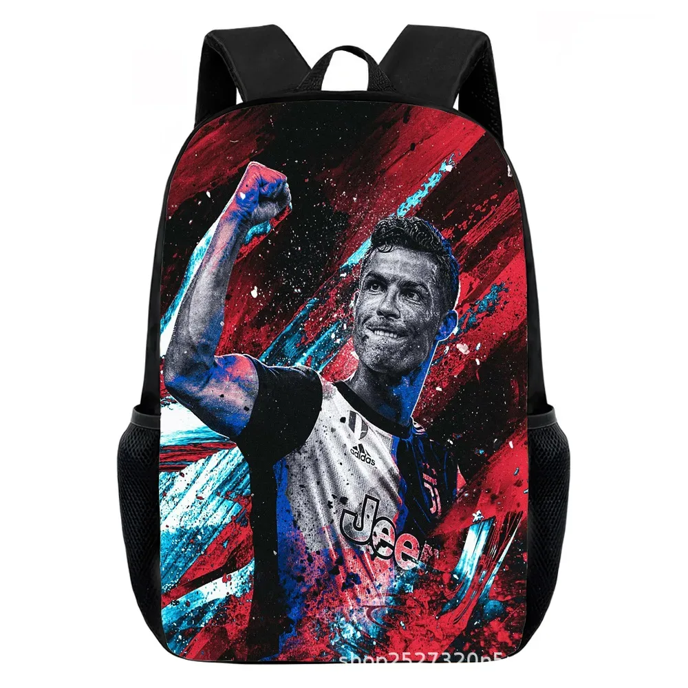 sacs à dos cr7 imprimés pour enfants, sacs d'école décontractés pour adolescents, garçons et filles, sac à dos d'école de 15 pouces, mochilas de voyage pour l'école primaire
