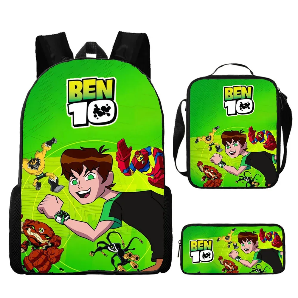 sac à dos hacker pour adolescents ben 10, sac à dos pour étudiants, sac à dos de dessin animé, sac à bandoulière pour stylos