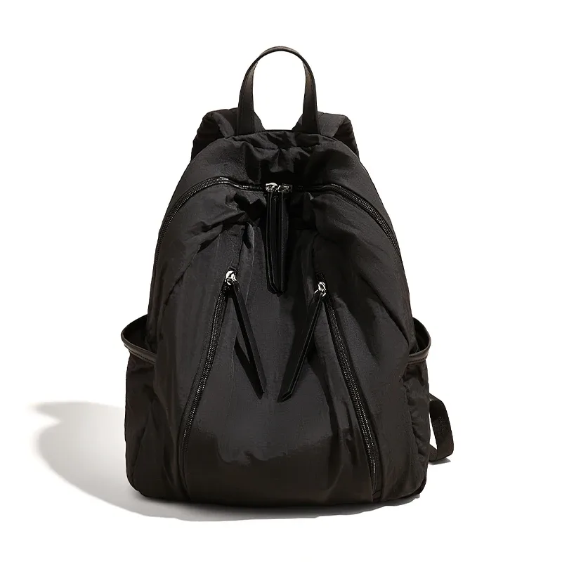 foxer-sac à dos en tissu de coton imperméable pour femme, sac à dos solide simple pour document, sac d'école pour ordinateur portable, sac de livre de voyage pour adolescente, mode