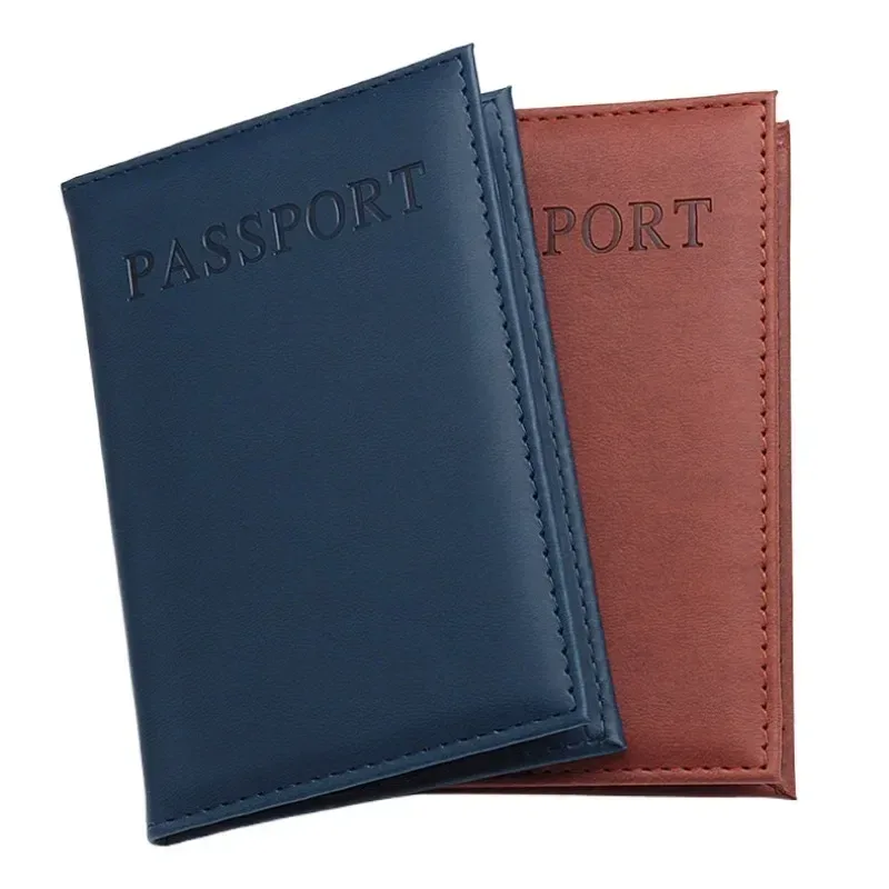 1pc PU cuir Possport housse pour voyage mondial passeport protecteur organisateur universel porte-passeport sac étui manchon