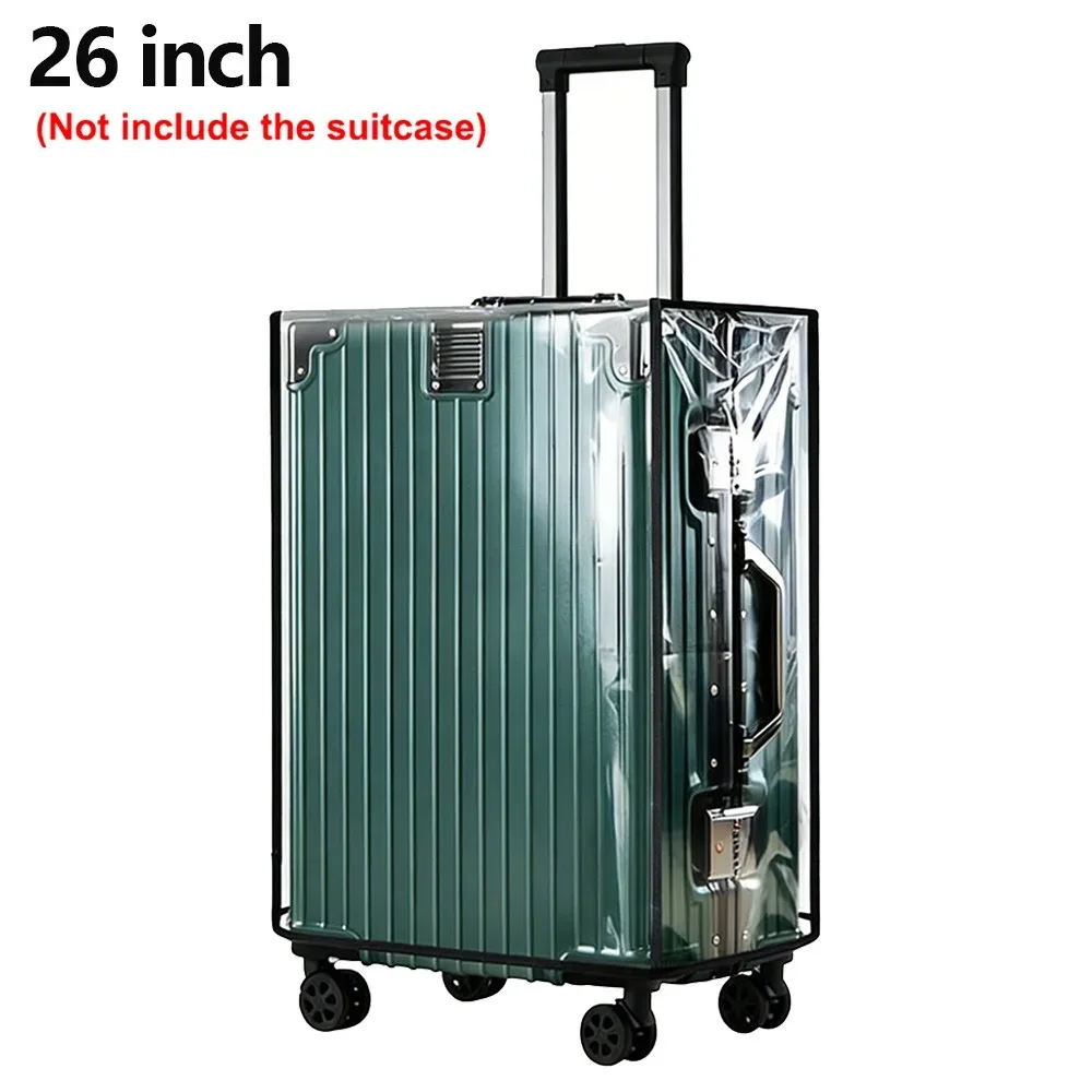 housse de protection pour bagages durable, entièrement transparente, imperméable, anti-poussière, housse de protection pour valise en pvc