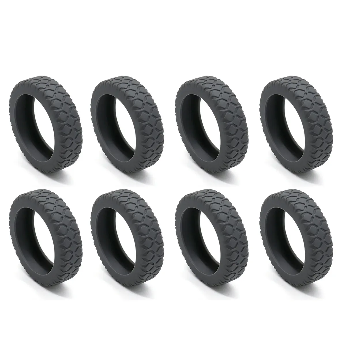 8 pièces/ensemble de protections en silicone pour roulettes de bagages, anti-bruit, résistantes à l'usure, pour valises à roulettes, protection épaissie pour le voyage