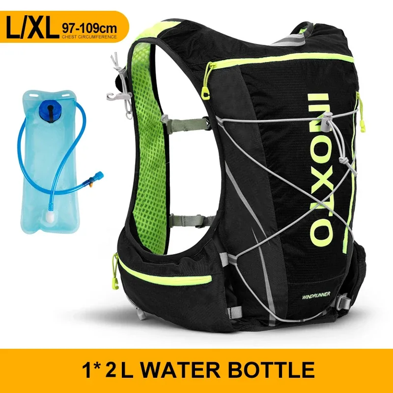 gilet hydratant de course en plein air 8l, sac à dos hydratant pour cyclisme, trekking, randonnée, marathon, vélo, avec bouteille d'eau de 500ml