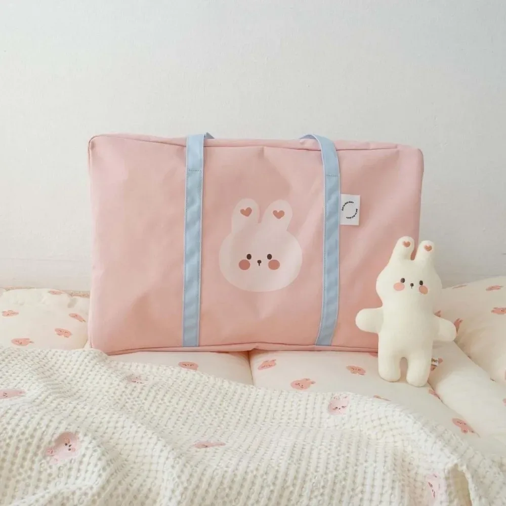 sac de rangement pour linge imperméable, organisateur de couettes, pochette de voyage anti-poussière lavable, sac de déménagement léger à fermeture éclair pour la maternelle