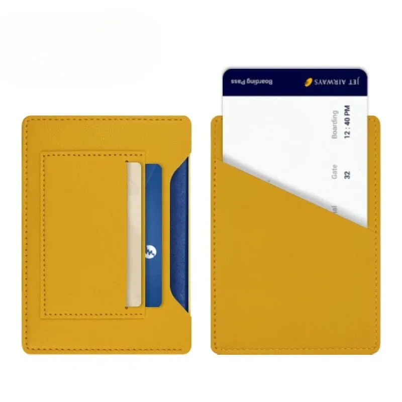 étui de protection pour passeport tendance, couleur unie, porte-passeport de voyage, portefeuille cadeau, étui pour cartes en cuir pu, sac de rangement unisexe