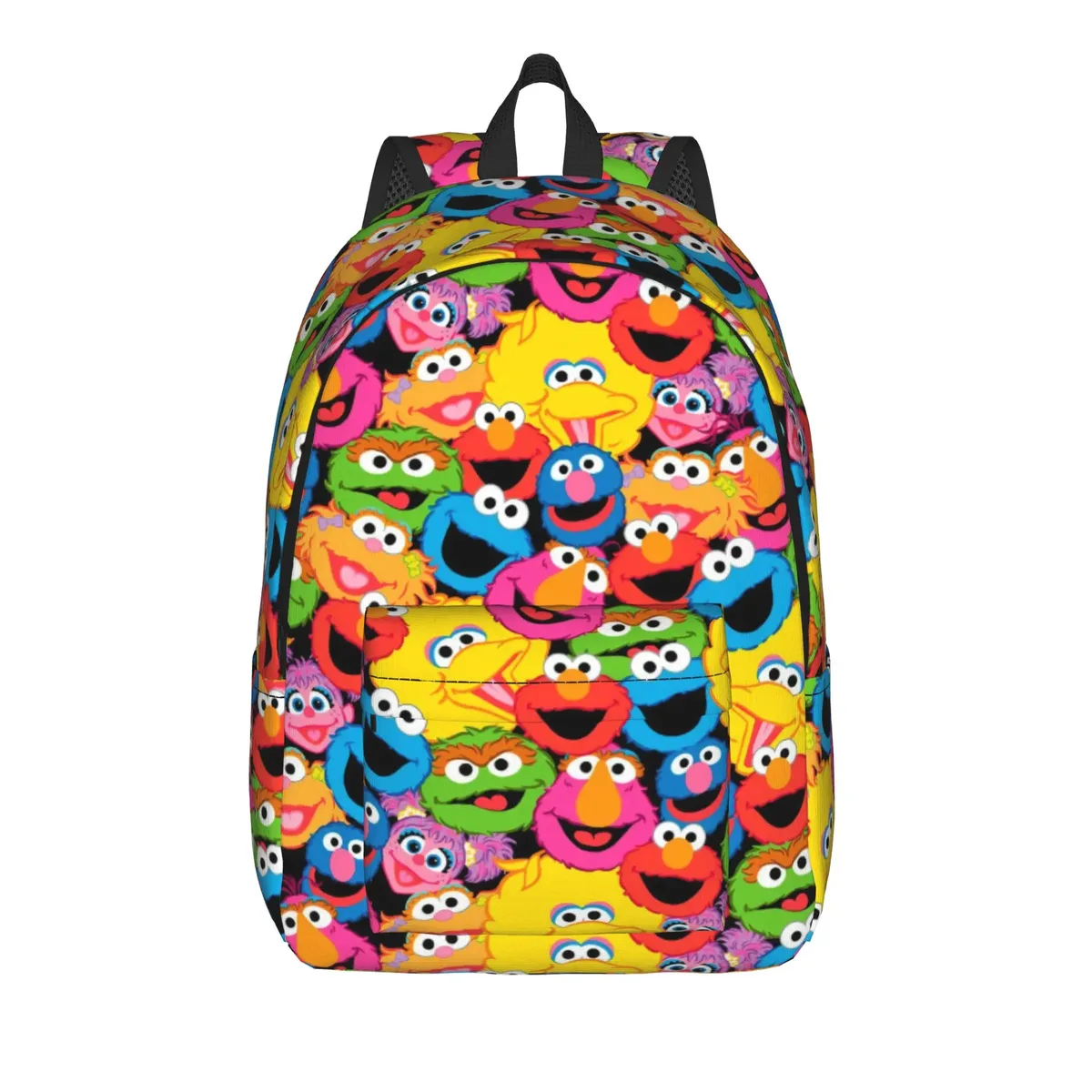 sac à dos décontracté elmo, idéal pour le lycée, la randonnée, les voyages, le thème sesame street, sac à dos de jour pour hommes et femmes, sac à bandoulière pour ordinateur portable