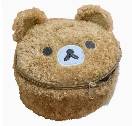 trousse de maquillage en peluche ours anime relaxant, sac cosmétique pour femmes, pochette de rangement bijoux, organisateur pour filles, sacs à main, cadeau, ventes flash