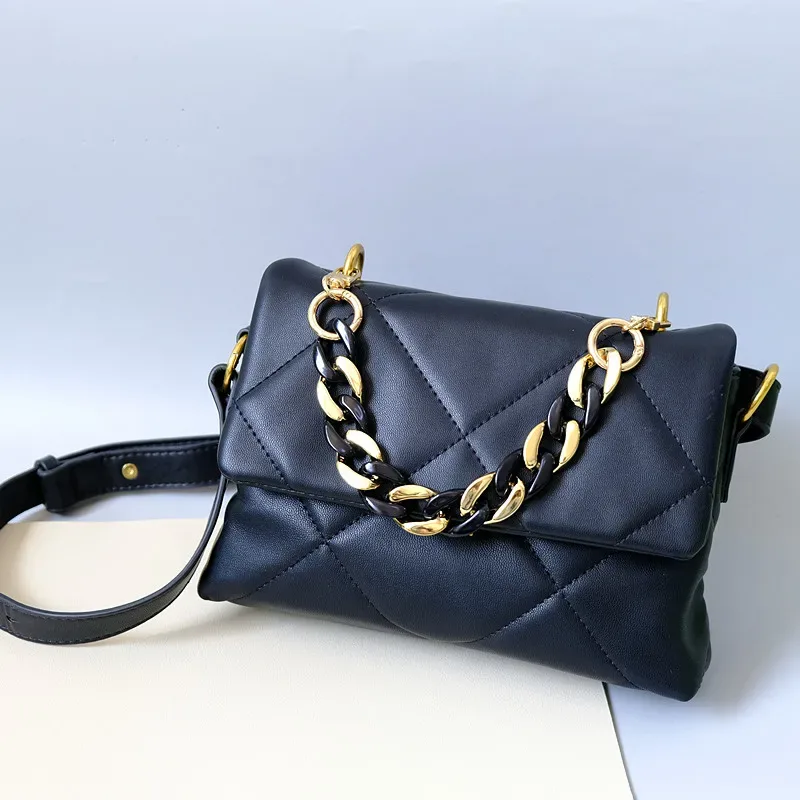 joblack-accessoire de sac à bandoulière pour femme, sangle dorée, ficelle de cou, poignée initiée en acrylique, partie amovible, nouvelle mode