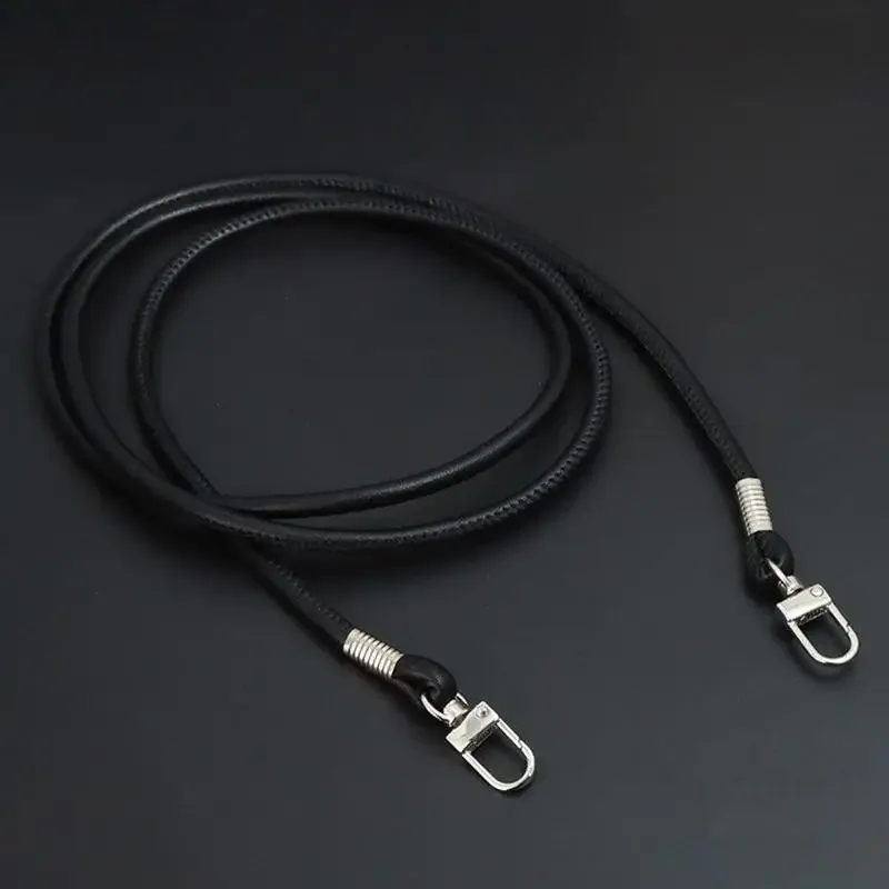 sangle de sac ronde en cuir pu pour sacs bandoulière, remplacement détachable avec cordon pour étui de téléphone, idéale pour le travail et le shopping