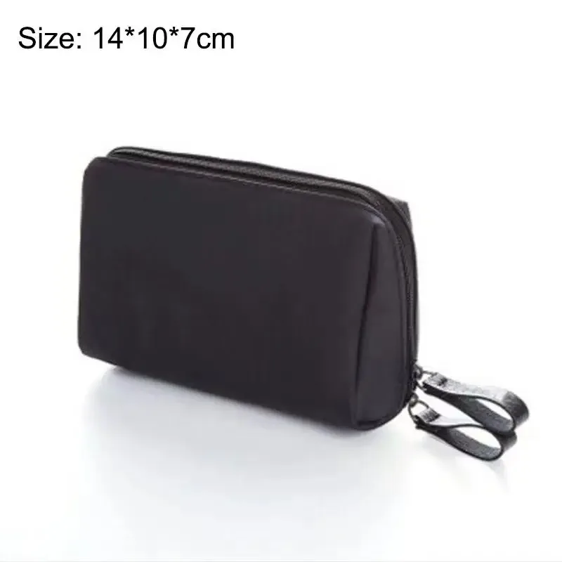 sac à cosmétiques pour femmes, pochette de maquillage de couleur unie, trousse de toilette, étui de rangement de maquillage étanche, sac de luxe
