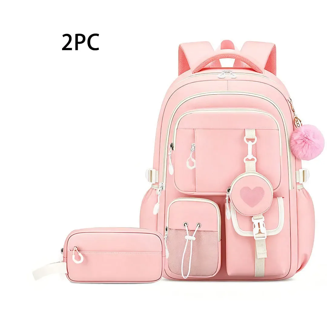 sacs d'école pour enfants pour adolescentes ensemble cartable kawaii école primaire 3 pièces sac à dos de lycée enfants sac à dos de voyage