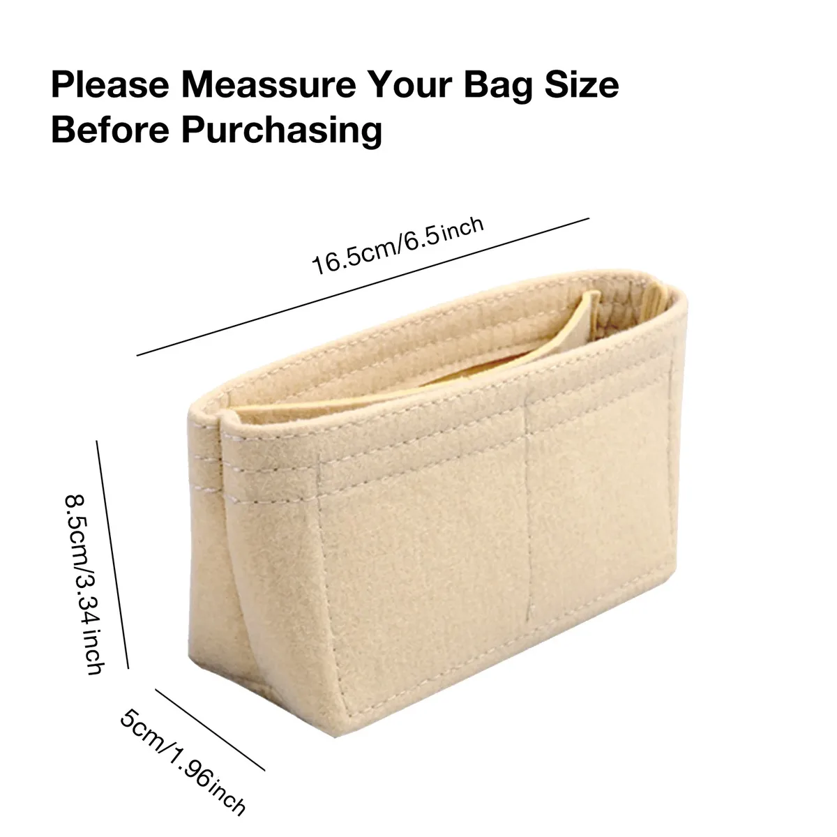 organisateur de sac pour longchamp small tote bag timid, sac de rangement et de finition, doublure intérieure pour sacs à main, insert organisateur compatible avec la taille mini