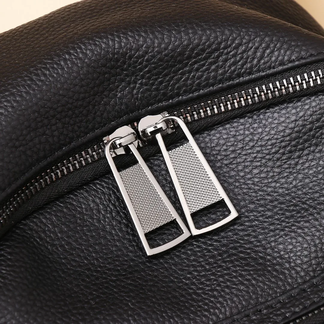 sac à dos en cuir véritable noir pour femme, sac à dos décontracté pour femme, antivol, sac de voyage initié, motif solide, sac à dos scolaire pour fille