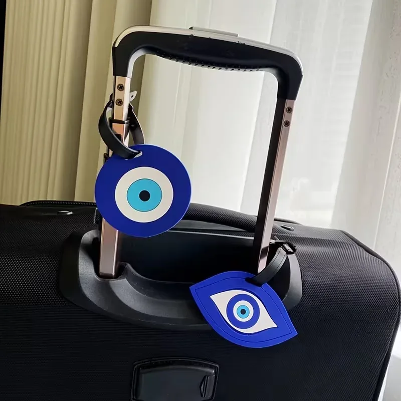 étiquettes de bagages créatives, étiquettes d'identification de valise, étiquettes anti-perte pour bagages, étiquettes portables pour accessoires de voyage