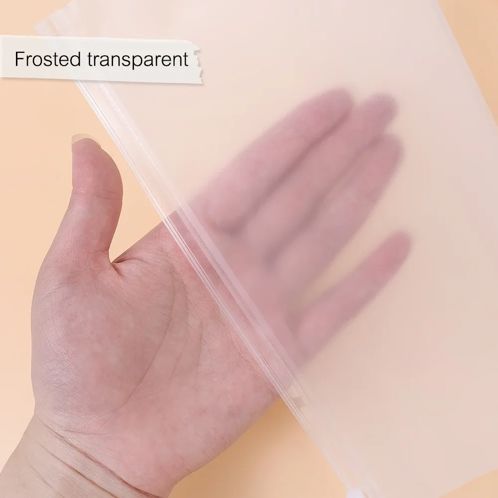 sac de rangement transparent a5, 10 pièces, poinçon à fermeture éclair, support de fournitures scolaires portables, organisateur de cosmétiques, sacs de voyage de poche, bureau de catégorie