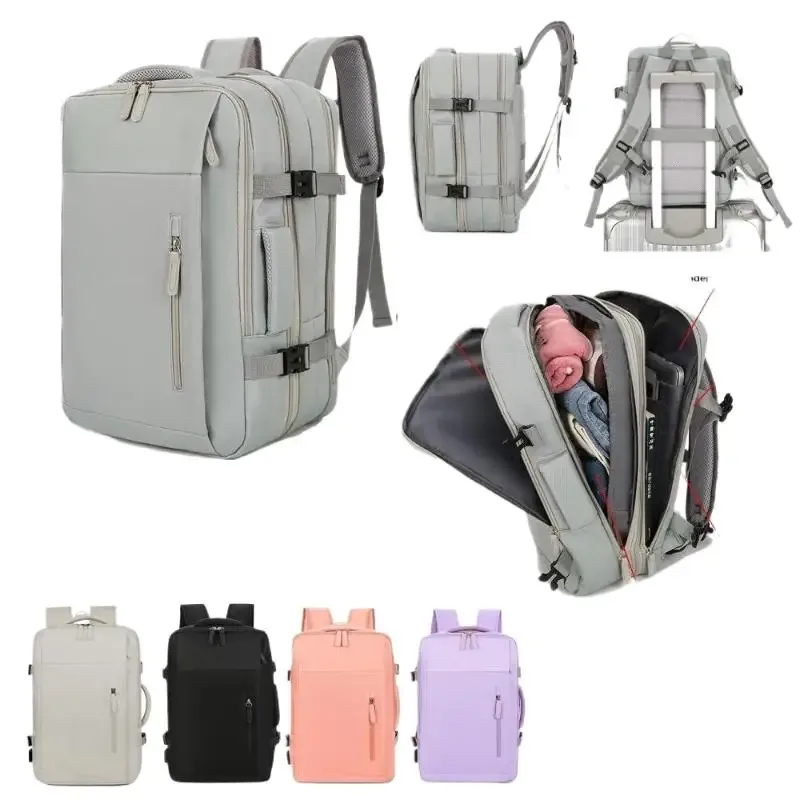 sac à dos de voyage multifonctionnel à grande capacité, extensible, sac d'ordinateur portable pour affaires, bagage