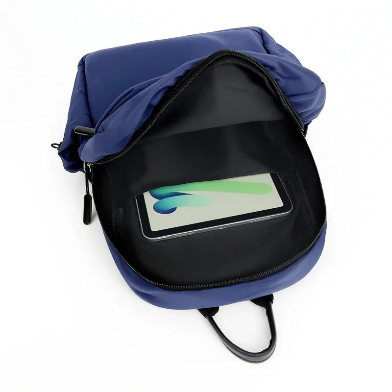 mini sac à dos pour hommes, tissu oxford imperméable, plusieurs poches, sangles réglables, poche latérale pour les déplacements quotidiens, les voyages courts, utilisation en extérieur