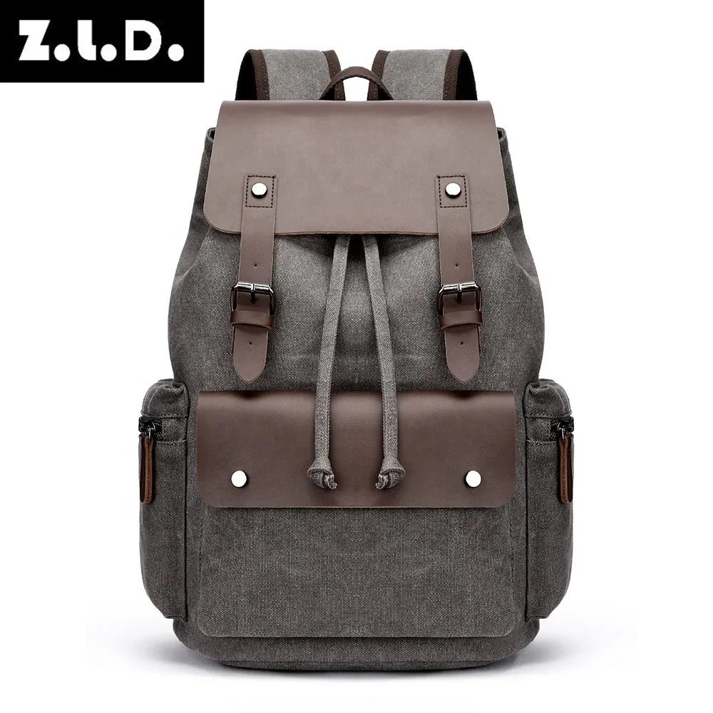 sac à dos rétro en toile pour hommes, grande capacité 20-35l, sac antivol, résistant à l'usure, pour adolescents, livraison directe