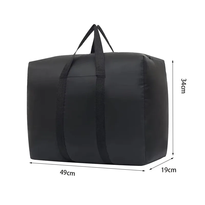 sac de voyage pliable super grande capacité, sac de voyage imperméable en polyester, sac de rangement pour vêtements et couettes