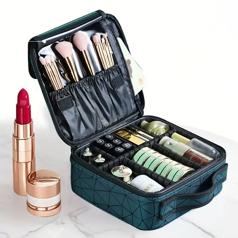 trousse de maquillage professionnelle pour femme, organiseur de cosmétiques, boîte de rangement pour esthéticienne, valise à outils pour ongles, sac de maquillage pour femme