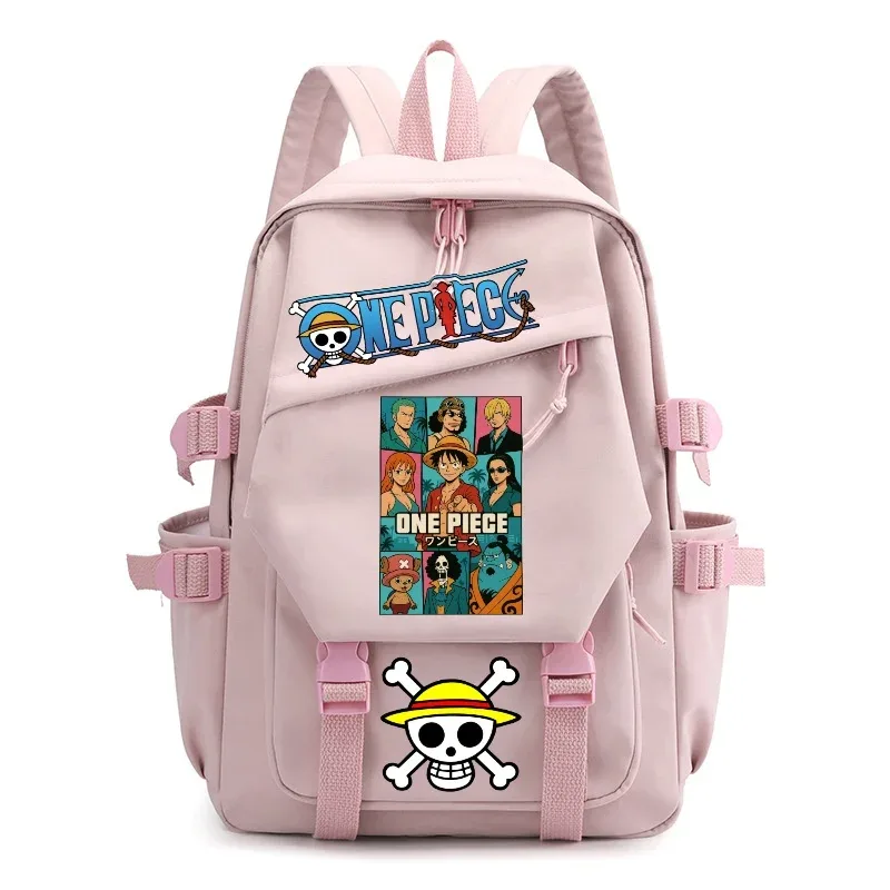 sac à dos one piece pour adolescents, sac à dos pour ordinateur portable, monkey d. luffy, grande capacité, sacs d'école pour étudiants, sac de voyage décontracté pour l'extérieur