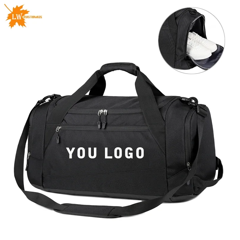 sac de voyage personnalisé haute capacité avec séparation sec/humide, sac de sport avec logo, sac de gym, sac de boxe avec nom imprimé