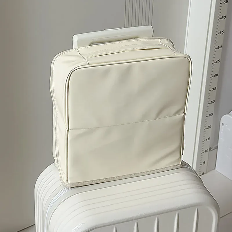 trousse de toilette de voyage avec compartiments, organiseur de maquillage pour femmes, grande pochette pour cosmétiques, soins de la peau, pinceaux et crayons
