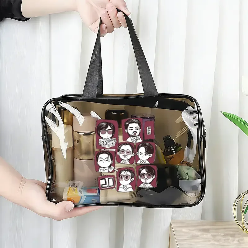 Sac fourre-tout transparent en PVC Arirang World Tour 2026, sac de rangement de voyage transparent pour articles de toilette, trousse de maquillage légère, cadeau pour fans Kpop