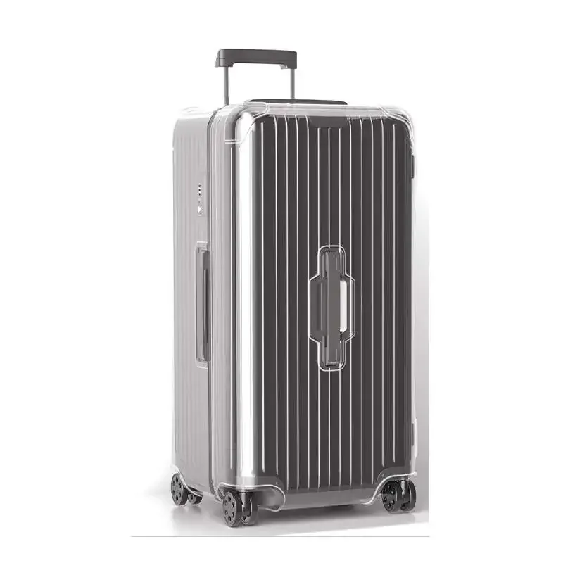 housse de bagage adaptée au coffre essentiel rimowa plus, housses de valise transparentes anti-poussière, accessoires de voyage en pvc d'épaisseur de 33 pouces