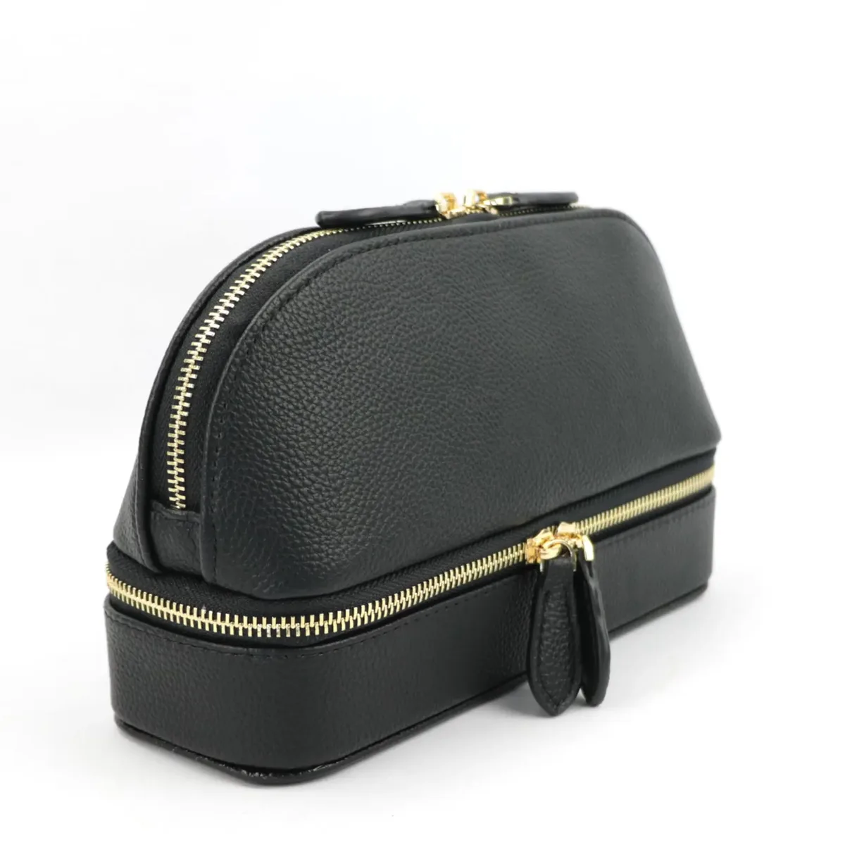 sac à cosmétiques personnalisé en cuir pu pour femmes, trousse de maquillage de voyage avec étui de rangement de bijoux, pochette de voyage 2 en 1 pour dames