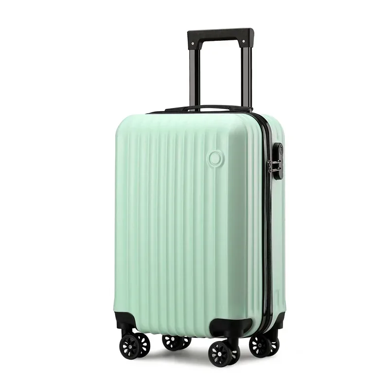 1 pièce, valise à bagages de 20 pouces, boîtier de chariot, serrure à combinaison, roues universelles, matériau de coque rigide pc, rangement en couches