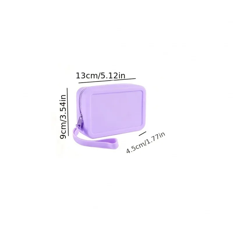 trousse de maquillage de voyage en silicone souple, adaptée aux cosmétiques et articles de toilette, réutilisable, facile à nettoyer, idéale pour les voyages
