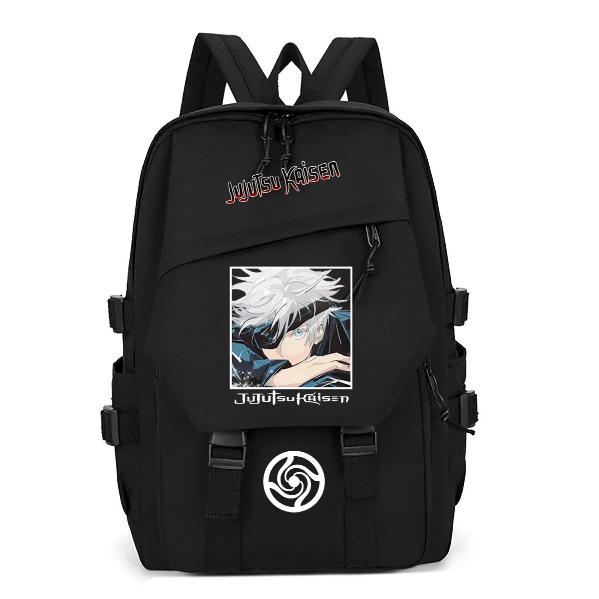 sacs d'école anime jujutsu kaisen pour filles, sac à dos de grande capacité, imprimé gojo satoru, sac à dos pour étudiants, sac pour ordinateur, mochila