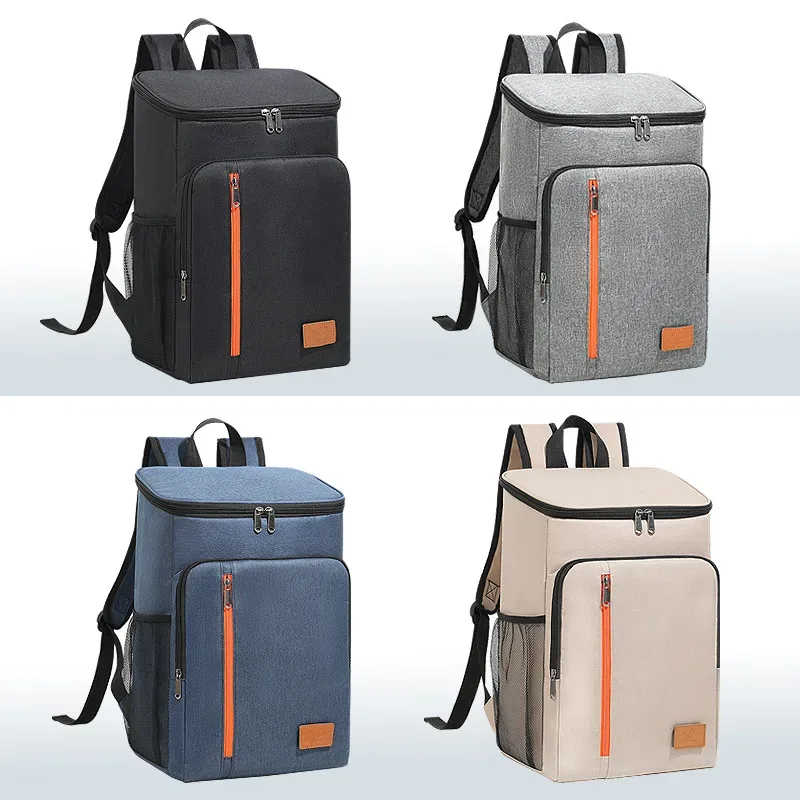 sac isotherme portable 18l pour repas, boîte alimentaire durable, étanche, glacière isotherme, sac à dos oxford pour camping et rangement du dîner