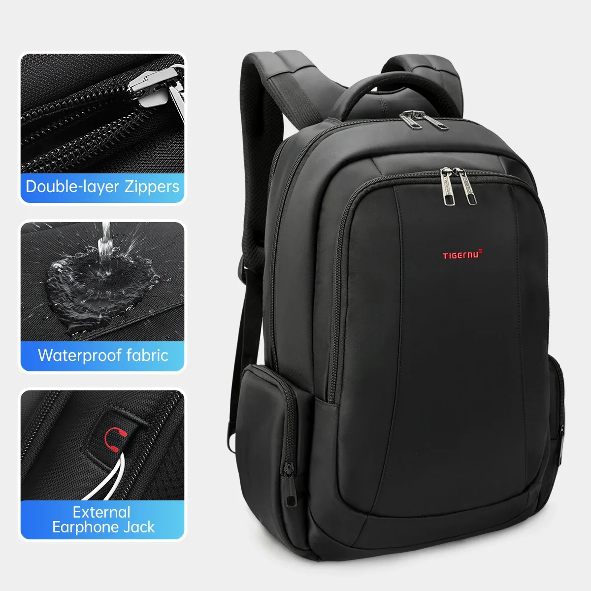 tigernu sacs à dos de voyage sac à dos sous vide 14 15.6 17.3 pouces sac à dos pour ordinateur portable pour sac à dos scolaire hommes cartable sac à dos de compression