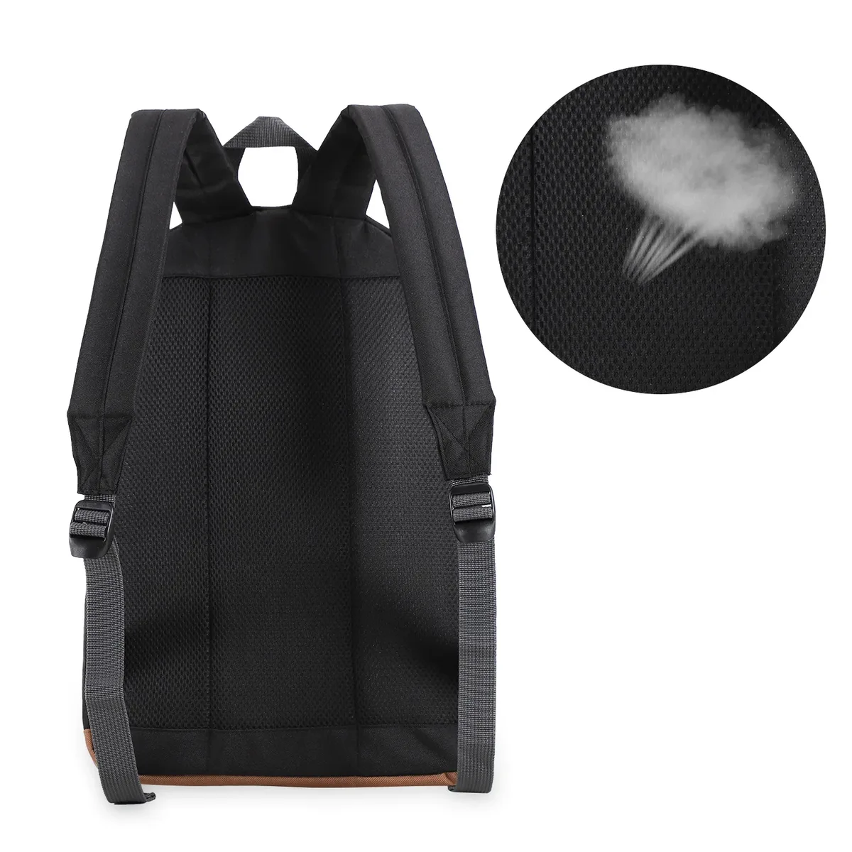 tinyat sac à dos de voyage multi-poches de 14 pouces pour hommes et femmes, sac d'école étanche avec compartiment pour ordinateur portable, sports de plein air