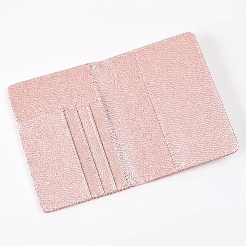 saffiano-ensemble d'étiquette de bagage en cuir pu, lettres personnalisées, couverture de passeport de voyage, porte-billet, accessoires de voyage à la mode