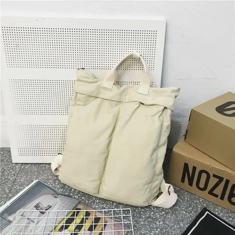 sac à dos en toile pour hommes et femmes, sac d'école grande capacité pour étudiants, sac à dos tendance pour ordinateur portable, sac à dos de voyage et de plein air pour le printemps