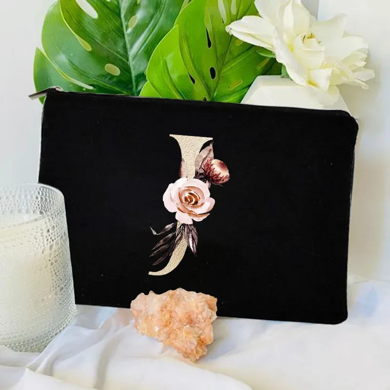 trousse de maquillage femme, pochette de voyage pour demoiselle d'honneur, organisateur de toilette, pochette de rangement pour fête de mariage, trousse à crayons pour mariée
