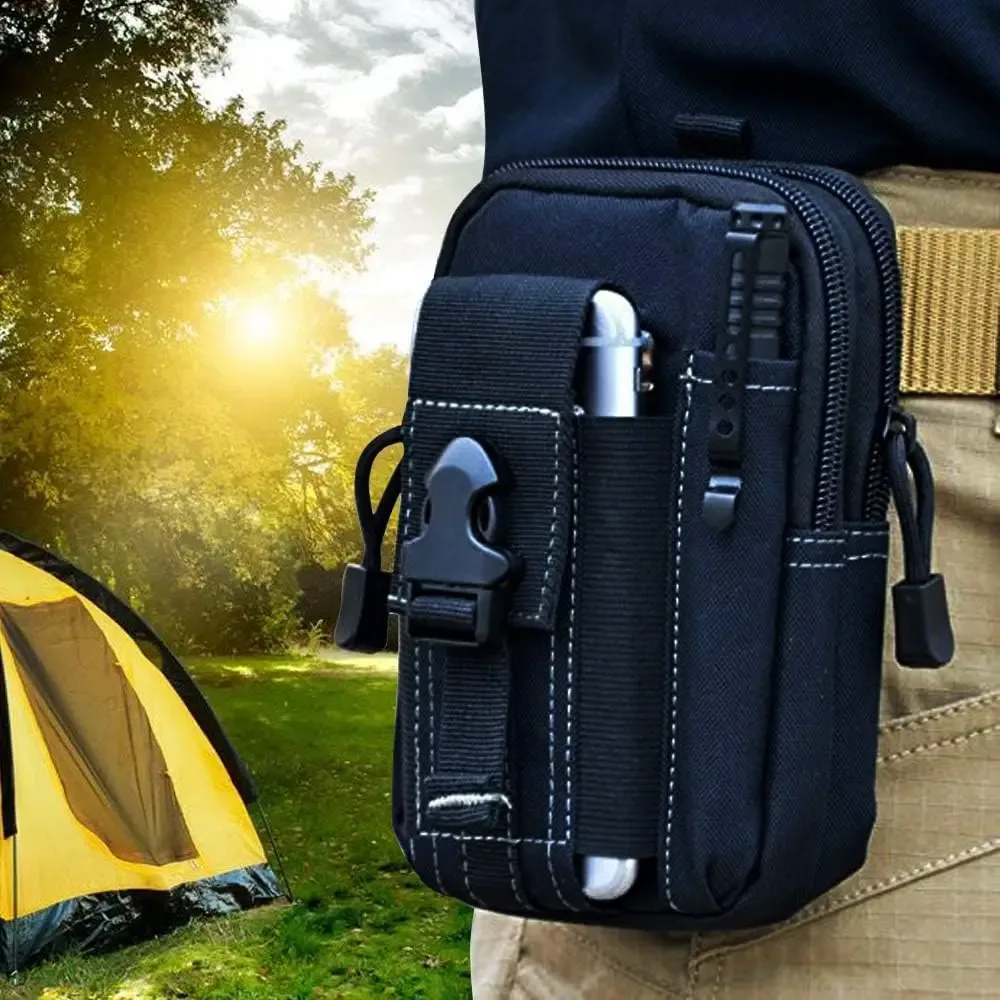 Pochette tactique Molle pour ceinture, sac de taille militaire, organisateur d'outils EDC, étui pour téléphone, support pour hommes, randonnée en plein air, Camping, chasse