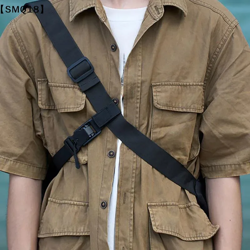 Sangle de stabilisation pour sac à dos à trois points, sangle fixe pour sac de poitrine à dégagement rapide, réglable pour sacs à bandoulière et sacs messager【SMQ】