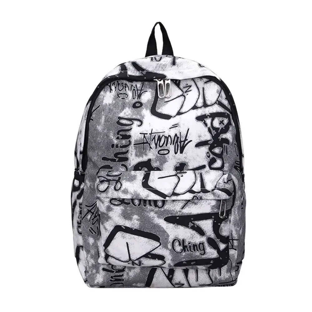 sac à dos en nylon pour femmes, imprimé graffiti, sacs d'école imperméables, sac à bandoulière de grande capacité pour étudiants