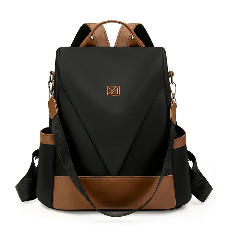 sac à dos antivol pour femmes, sac à dos en nylon imperméable, grande capacité, sac à bandoulière de voyage décontracté, sac à dos quotidien pour dames, nouvelle mode