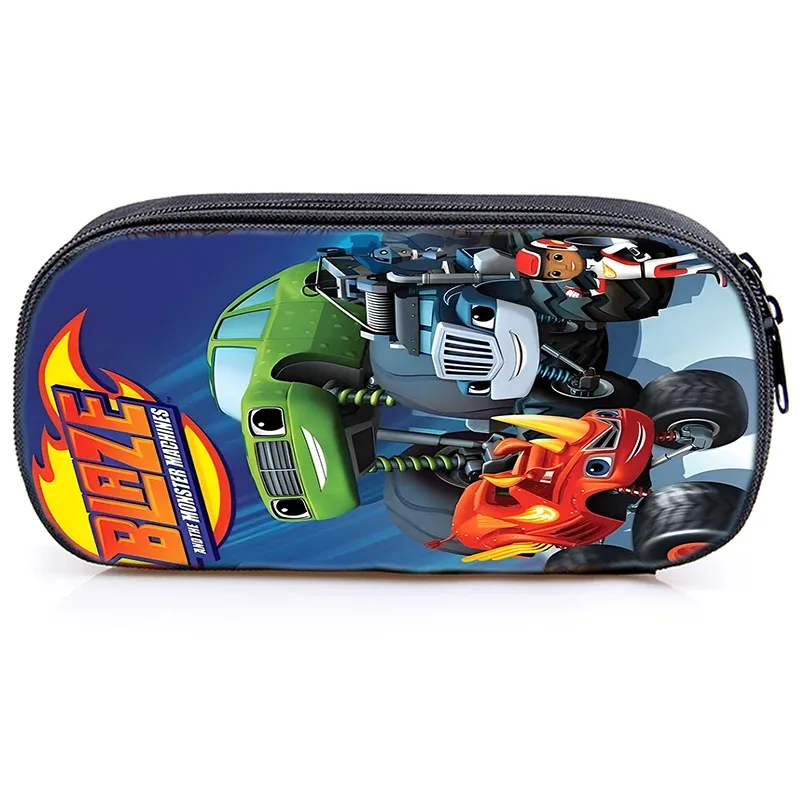 sac à dos blaze and the monster machines, 3 pièces, sac d'école pour enfants avec sacs à bandoulière, trousse à crayons, sac à dos blaze car pour garçons et filles