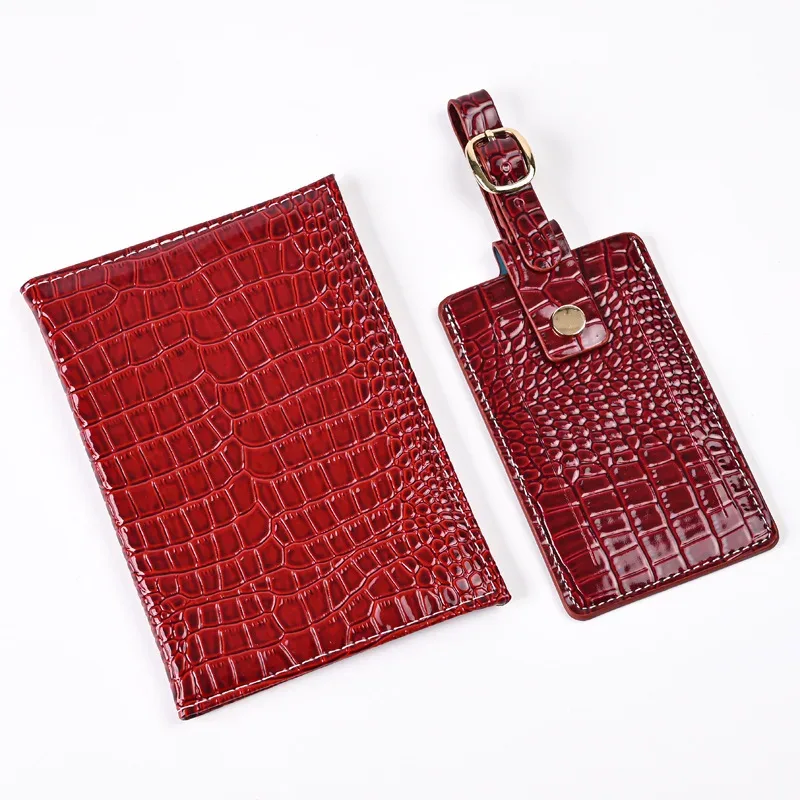 housse de passeport, étiquette de bagage, accessoires de voyage, porte-cartes d'identité et de crédit en cuir pu, étui portefeuille pour passeport, porte-cartes nominatifs