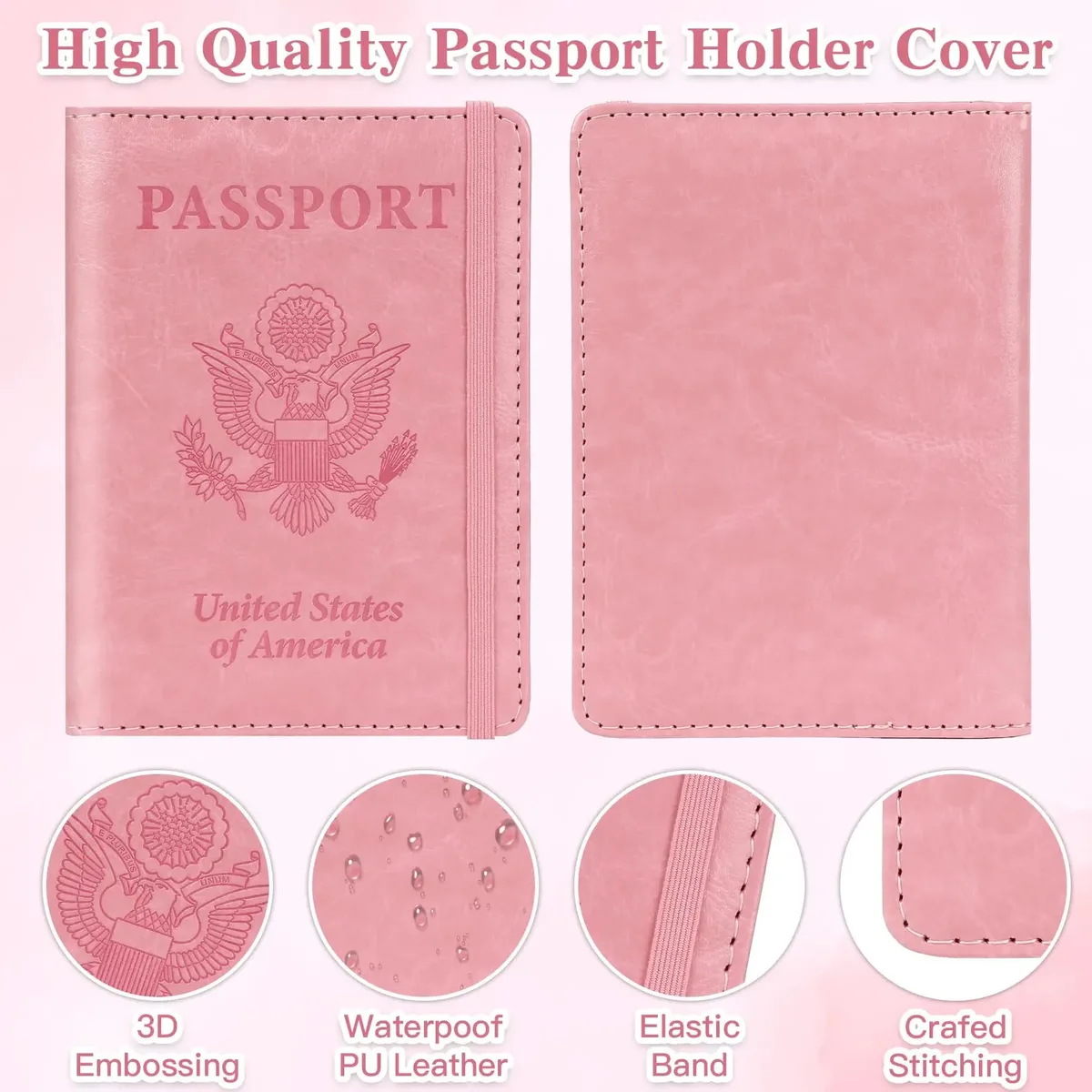 porte-passeport pour voyage, étui de protection rfid pour passeport, portefeuille de passeport pour femme, accessoires de voyage essentiels, organiseur de documents