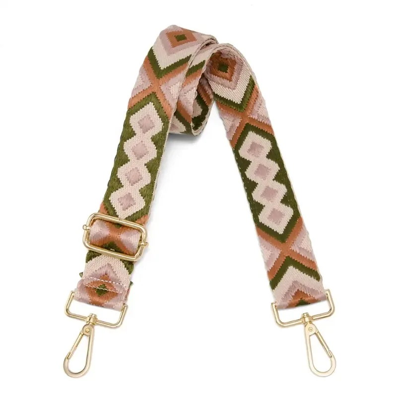 ike marti-sac à bandoulière en nylon et coton pour femme, plusieurs sangles colorées, accessoires de sac initiés, ceinture réglable